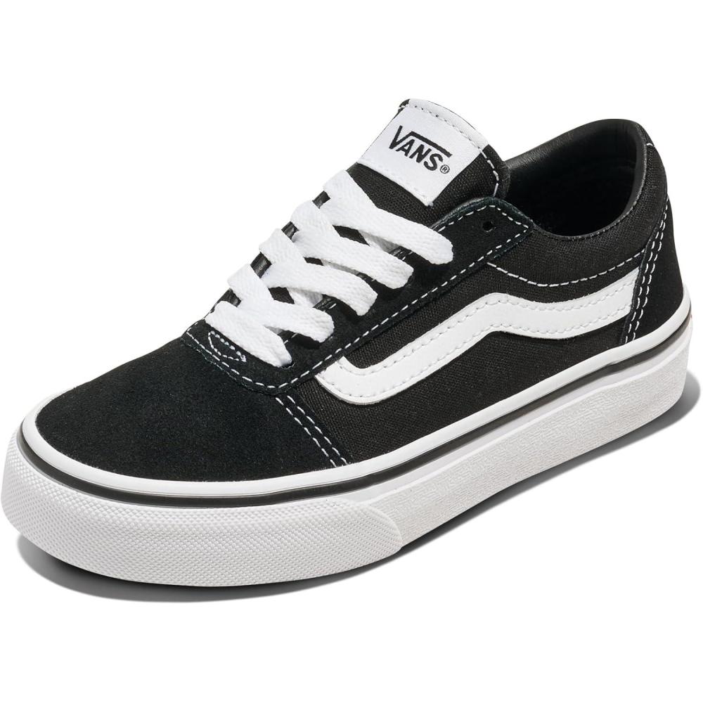 image:imageVans Kids Ward SneakerSuedeCanvas BlackWhite