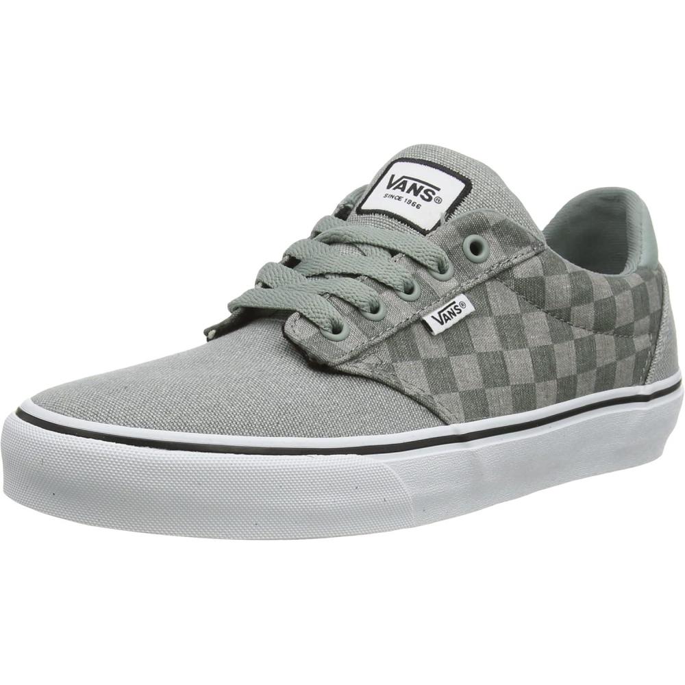 image:imageVans Kids Ward SneakerWashed Check Green Millieu White