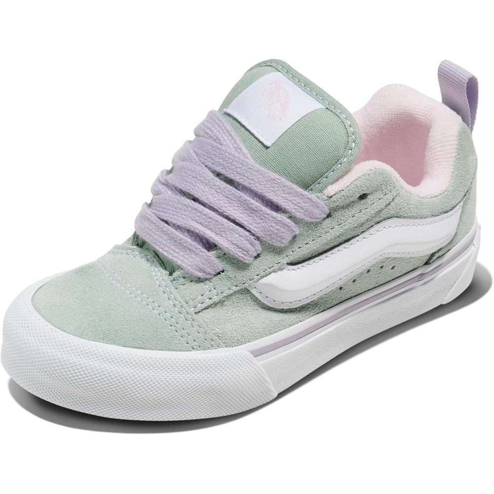image:imageVans Little Kids Knu Skool Shoe 90s Retro Puffy LowTop Fashion Sneakers for Boys amp Girls Duo Color Gray OliveMulti 105