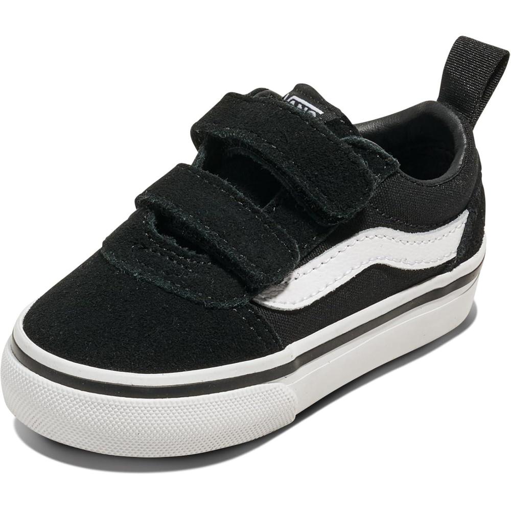 image:imageVans Mens Lowtop TrainersSuedeCanvas BlackWhite
