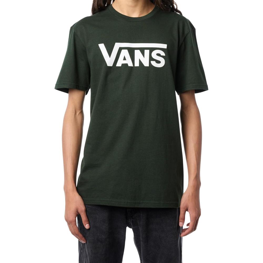 image:imageVans UnisexAdult Classic Drop V ShortSleeve TShirt  Graphic Tee Regular Fit 100 Cotton Fabric Durable ConstructionForest