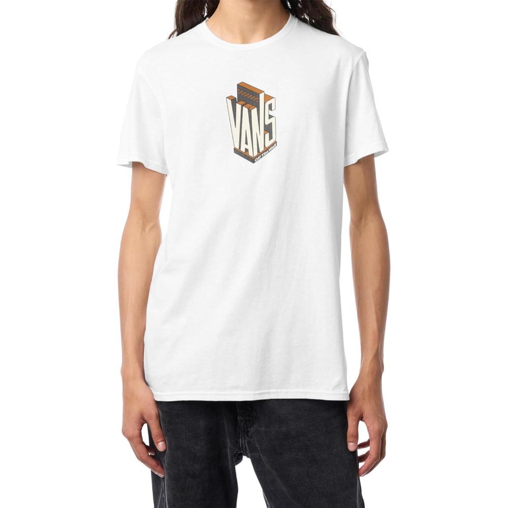 image:imageVans UnisexAdult On The Block ShortSleeve TShirt Graphic Tee Regular Fit Soft 100 Cotton Fabric Durable ConstructionWhite