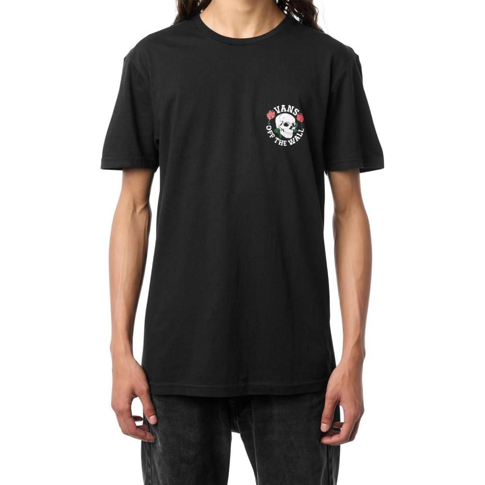 image:imageVans UnisexAdult Skull Roseyb ShortSleeve TShirtBlack