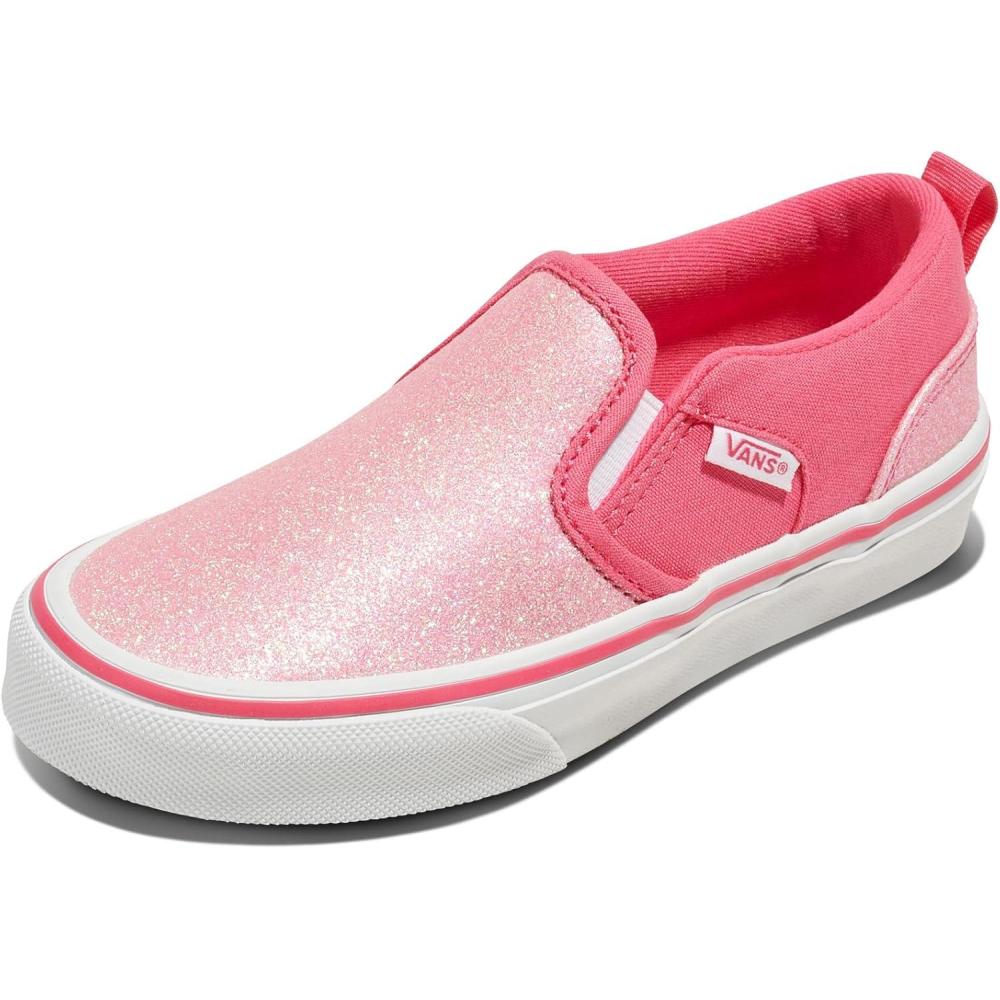 image:imageVans UnisexChild Asher Slipon ShoeGlitter Candied Pink