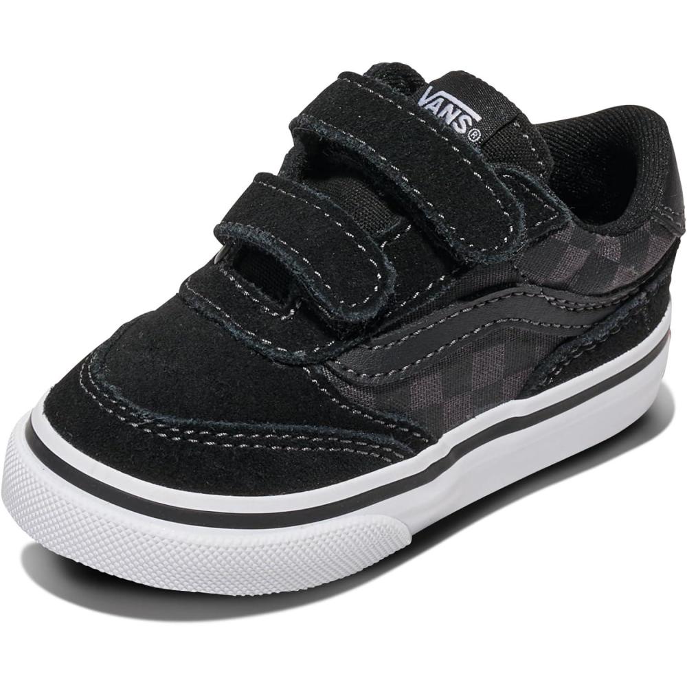 image:imageVans UnisexChild Brooklyn Ls V Low Top ShoeCheckerboard BlackAsphalt