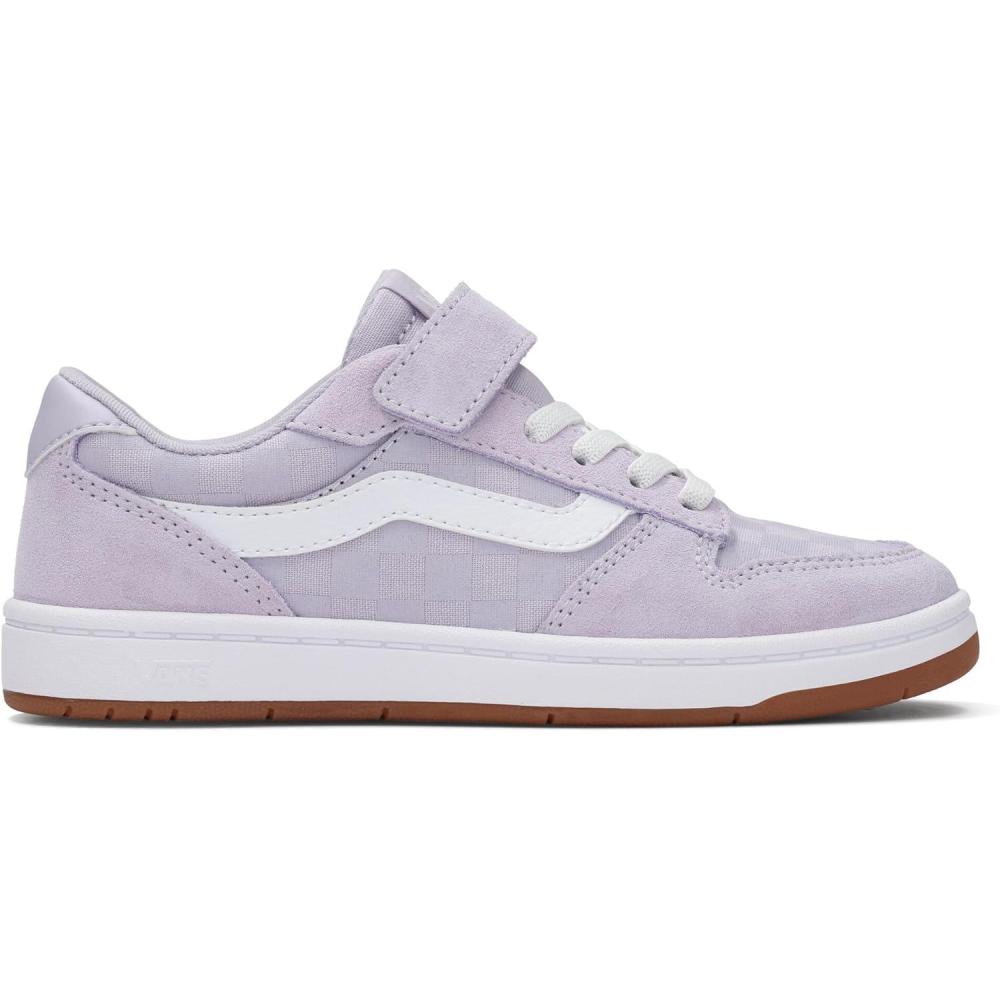 image:imageVans UnisexChild Ryland Ls V ShoeTonal Check Lilac Mist
