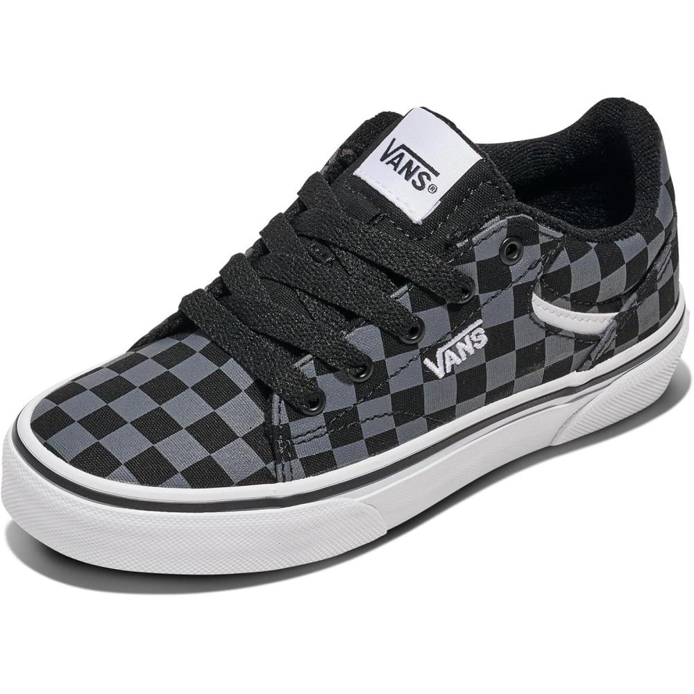 image:imageVans UnisexChild Seldan ShoeCheckerboard BlackPewter