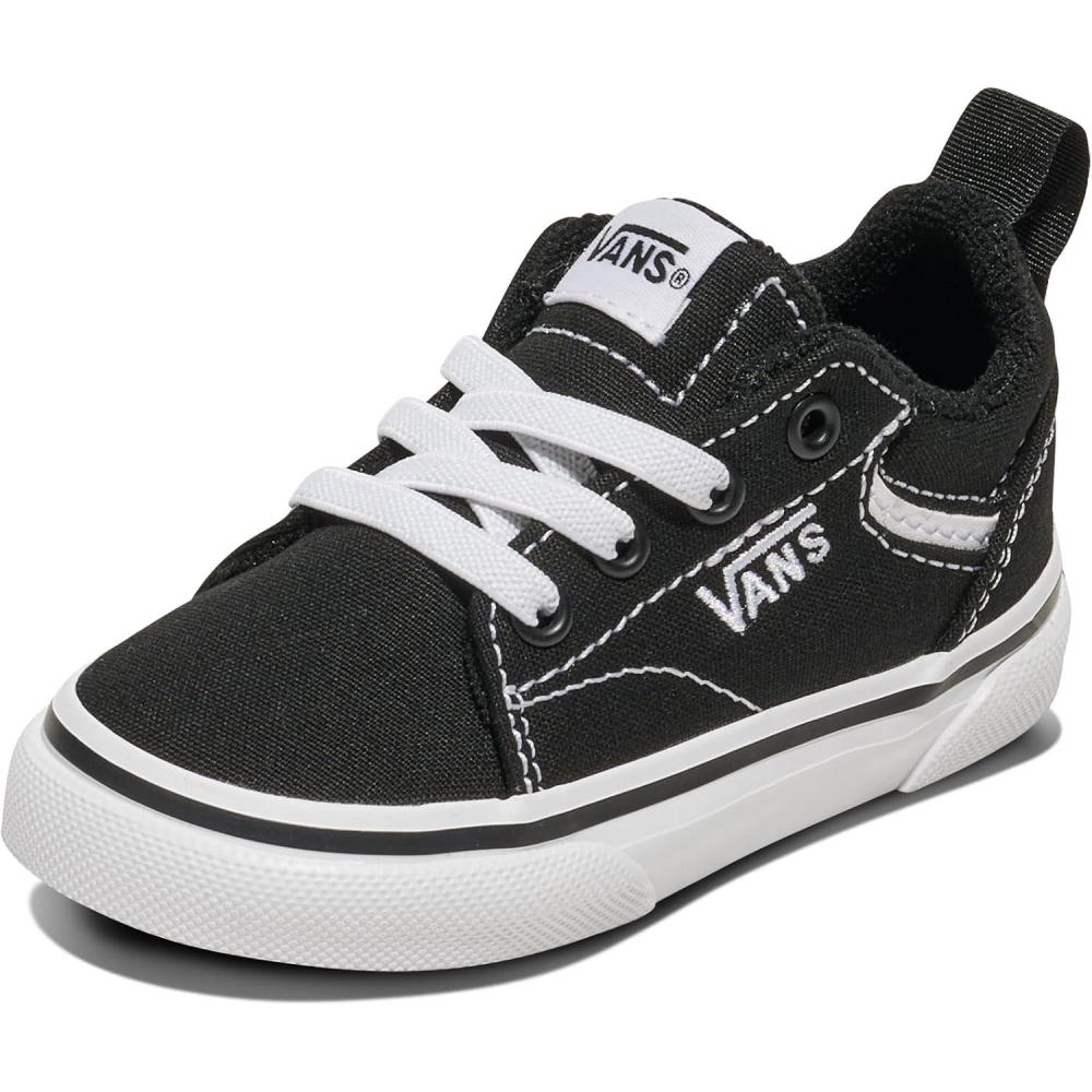 image:imageVans UnisexChild Seldan Slipon ShoeBlackWhite
