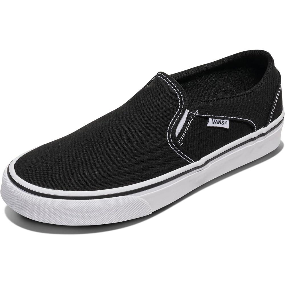 image:imageVans Womens Asher Adult Low Top SneakersCanvas BlackWhite