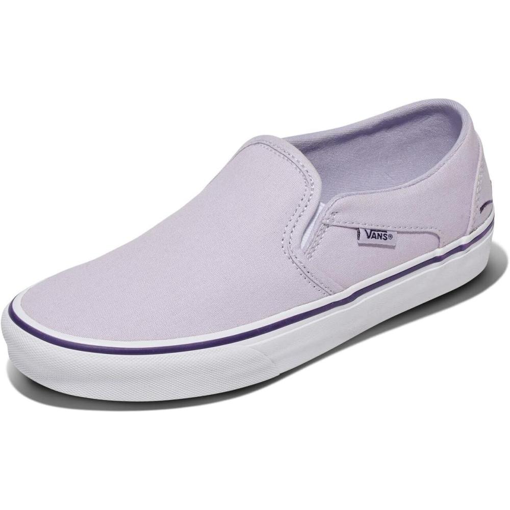 image:imageVans Womens Asher Adult Low Top SneakersMono Embroidery Lilac Mist