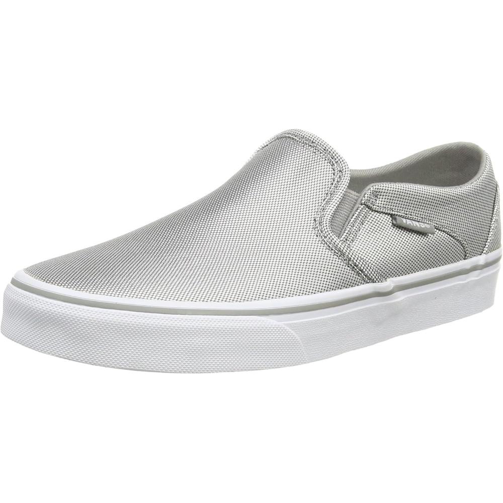 image:imageVans Womens Asher Adult Low Top SneakersSilver Textile Silver White