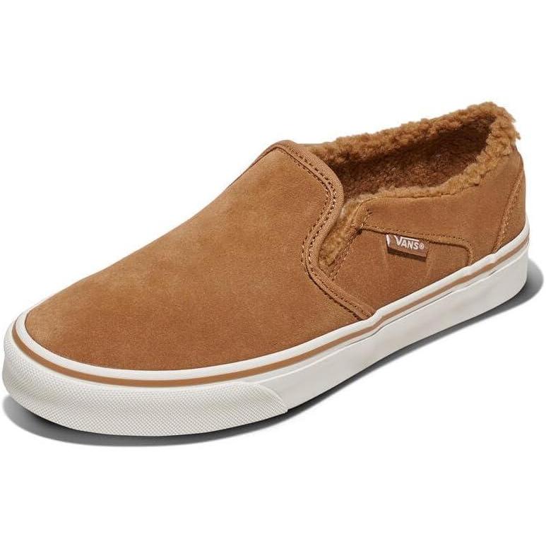 image:imageVans Womens Asher Adult Low Top SneakersSuedeSherpa Chipmunk
