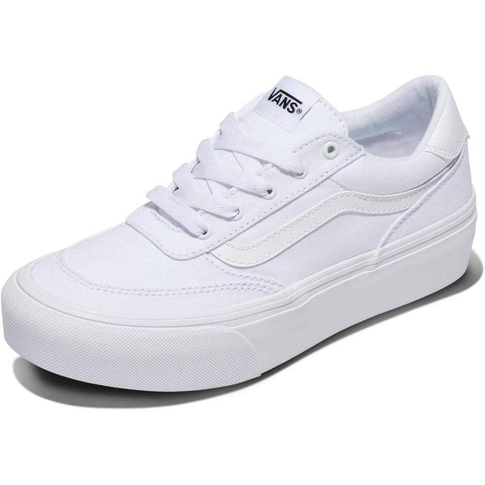 image:imageVans Womens Brooklyn Ls Platform ShoeCanvas WhiteWhite