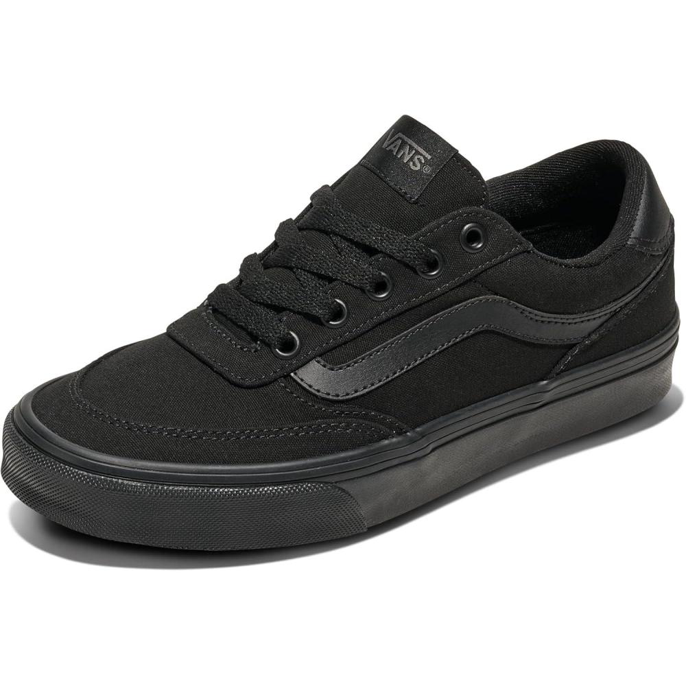 image:imageVans Womens Brooklyn Ls Shoe  Lowtop Sneakers for Everyday Wear Walking Work amp FashionCanvas BlackBlack