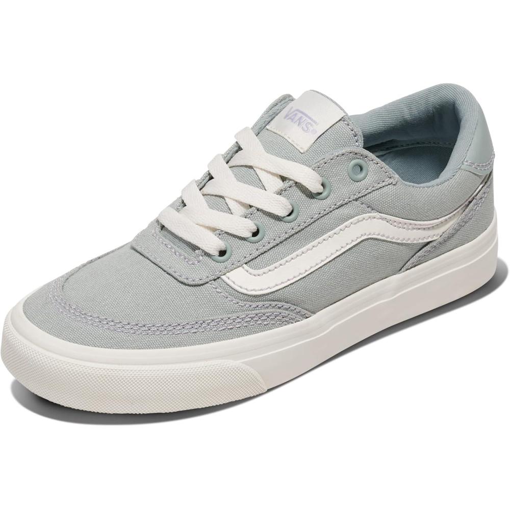 image:imageVans Womens Brooklyn Ls Shoe  Lowtop Sneakers for Everyday Wear Walking Work amp FashionOutdoor Puritan Gray