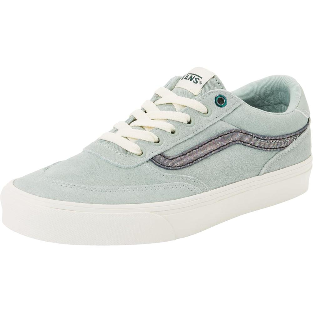 image:imageVans Womens Brooklyn Ls Shoe  Lowtop Sneakers for Everyday Wear Walking Work amp FashionShimmer Gray Olive