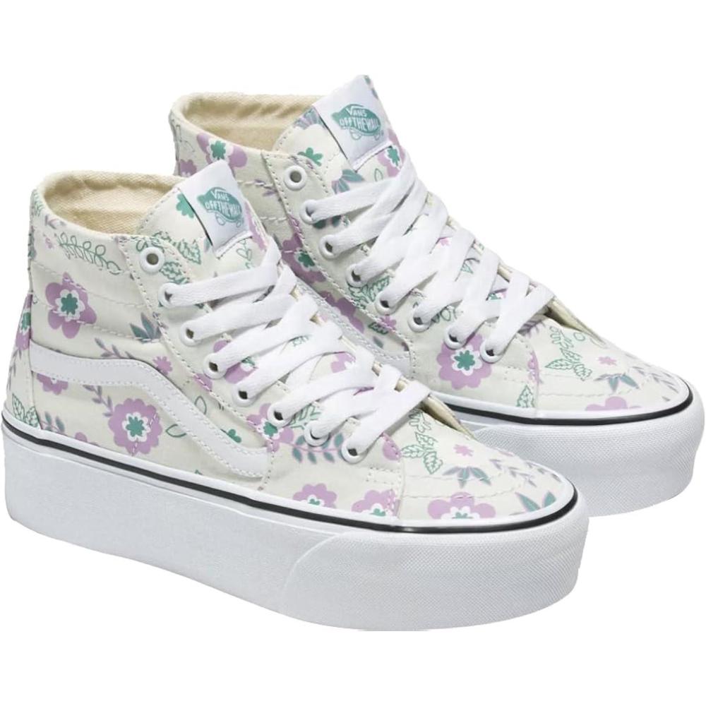 image:imageVans Womens UA SK8Hi Tapered Stackform SneakersPastel Floral Frosted Mint True White