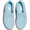 Vans Girls Asher Slip-on Shoe(Canvas Crystal Blue)