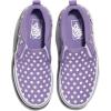 Vans Girls Asher Slip-on Shoe(Polka Dots Purple Haze)