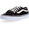 Vans Kids’ Ward Sneaker(Black ((Canvas) Black/True White 1wx))