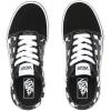Vans Kids’ Ward Sneaker(Black ((Checker) Black/True White Pvj))