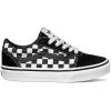 Vans Kids’ Ward Sneaker(Black ((Checker) Black/True White Pvj))