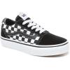Vans Kids’ Ward Sneaker(Black ((Checker) Black/True White Pvj))