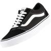 Vans Kids’ Ward Sneaker(Black ((Suede/Canvas) Black/White Car))