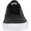 Vans Kids’ Ward Sneaker(Black Tumble Leather Black White)