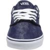 Vans Kids’ Ward Sneaker(Blue Denim Acid Wash Navy White)