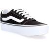 Vans Kids’ Ward Sneaker(Canvas Black White)