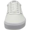 Vans Kids’ Ward Sneaker(Canvas White White)