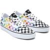 Vans Kids’ Ward Sneaker(Rainbow Check Black White)