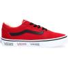 Vans Kids’ Ward Sneaker(Red Vans Sidewall Tango Red Black Vwn)