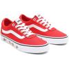 Vans Kids’ Ward Sneaker(Strawberry Sidewall High Risk Red White)