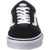 Vans Kids’ Ward Sneaker(Suede Canvas Black White)