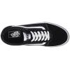 Vans Kids’ Ward Sneaker(Suede Canvas Black White)