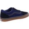 Vans Kids’ Ward Sneaker(Suede Dress Blues Black)