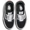 Vans Kids’ Ward Sneaker(Suede/Canvas Black/White)