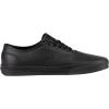 Vans Kids’ Ward Sneaker(Tumble Leather Black Black)