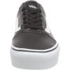 Vans Kids’ Ward Sneaker(Tumbled Leather Blk Wht)