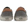 Vans Mens Asher Deluxe Slip-on Shoe | Comfortable Sneakers for Fashion, Walking & Everyday Wear(Deluxe Textile Gray/Brown)