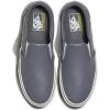 Vans Mens Asher Deluxe Slip-on Shoe | Comfortable Sneakers for Fashion, Walking & Everyday Wear(Perf Leather Pewter)