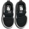 Vans Toddler Ward V Sneaker, (Suede/Canvas) Black/White, 3