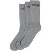 Vans Unisex Classic Crew Socks (3-pack) | Everyday Socks, Soft & Stretchy Fabric, Great for High-top Shoes(Heather Grey)