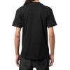 Vans Unisex-Adult Classic Drop V Short-Sleeve Crew T-Shirt(Black/White)