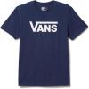 Vans Unisex-Adult Classic Drop V Short-Sleeve Crew T-Shirt(Navy/White)