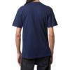 Vans Unisex-Adult Classic Drop V Short-Sleeve Crew T-Shirt(Navy/White)