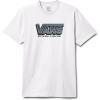 Vans Unisex-Adult Dispatch Short-Sleeve T-Shirt | Graphic Tee, Regular Fit, Soft 100% Cotton Fabric, Durable Ribbed Collar(White/Grey)