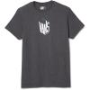 Vans Unisex-Adult On The Block Short-Sleeve T-Shirt | Graphic Tee, Regular Fit, Soft 100% Cotton Fabric, Durable Construction(Concrete Heather/Black)